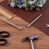 2Pcs 2 Styles DIY Alloy Steel Leathercraft Stamps TOOL-GF0003-53A-4