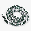 Electroplate Opaque Glass Beads Strands EGLA-A034-P4mm-M04-2