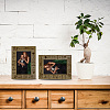 Natural Wood 3 Years of Marriage Photo Frames AJEW-WH0292-034-5