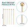 GOMAKERER 150Pcs Brass Ball Head Pins KK-GO0001-48-2