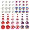 Half Round ABS Plastic Cabochons FIND-TAC0038-08E-1