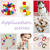 100Pcs Fabric European Beads DIY-WR0004-69-5