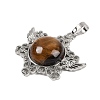 Natural Tiger Eye Pendants G-I366-02P-16-2