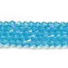 Transparent Electroplate Glass Beads Strands EGLA-A039-T2mm-L19-1