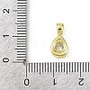 Brass Pave Clear Cubic Zirconia Pendants KK-L238-24G-3