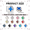 78Pcs 13 Colors Alloy Enamel Beads FIND-PH0026-52-2