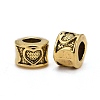 Tibetan Style Alloy Column European Bead Enamel Settings LS-TIBEB-5087-AG-LF-2
