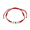 Adjustable Lanmpword Evil Eye Braided Bead Bracelet BJEW-JB11062-02-1