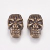 Alloy Skull Beads PALLOY-K145-02AB-1
