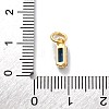Brass Pave Cubic Zirconia Charms KK-F894-13G-01-3