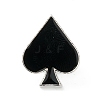Playing Card Enamel Pin JEWB-I017-01F-P-1