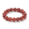 Natural Red Agate Beaded Stretch Bracelets BJEW-A117-E-25-2