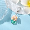 Resin & Glass Beaded Pendant Decorations HJEW-MZ00168-4