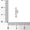 Brass Micro Pave Clear Cubic Zirconia Pendants ZIRC-I067-02B-3