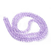 Spray Painted Crackle Glass Beads Strands CCG-Q002-6mm-04-2