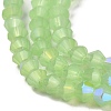 Imitation Jade Electroplate Glass Beads Strands EGLA-A039-J6mm-L01-3