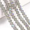 Electroplate Glass Beads Strands EGLA-A044-J3mm-L10-4