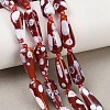 Natural Fire Crackle Agate Beads Strands G-K393-F01-8x20-1