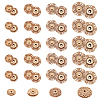  24Pcs 4 Style Alloy & Brass Snap Buttons FIND-NB0003-66KCG-1