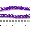 Baking Electroplate Glass Beads Strands LS-DGLA-A039-J10mm-B05-4