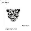 Head of Leopard Rhinestone Pins PW-WG22730-02-1