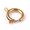 Ion Plating(IP) 304 Stainless Steel Spring Ring Clasps LS-STAS-E104-09A-1
