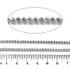 Iron Rhinestone Glass Cup Chain CH-U001-01X-3