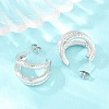 304 Stainless Steel Stud Earrings for Women SA-CBAB549-07P-3