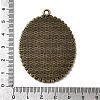 Vintage Tibetan Style Alloy Pendant Cabochon Bezel Settings X-TIBEP-M018-136AB-NF-3