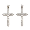Easter Brass Micro Pave Clear Cubic Zirconia Pendants CU-CBADC6C-09P-03-1