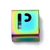 Ion Plating(IP) 304 Stainless Steel Square Slide Charms STAS-L132-24P-M-1