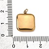 Printed 304 Stainless Steel Pendants SA-CBACFAA-03G-3
