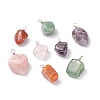 Natural Mixed Stone Pendants PALLOY-JF01784-1