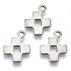 Non-Tarnish 201 Stainless Steel Tiny Cross Charms STAS-R116-046-1