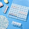 1Pc Transparent Plastic 56 Grids Bead Containers CON-YW0001-86-5