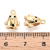 Brass Micro Pave Clear Cubic Zirconia Pendants KK-T078-12G-3