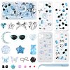 ABS Plastic Imitation Pearl & Alloy & Acrylic & Resin Cabochons Findings Kits DIY-FS0009-78-1