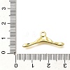 Rack Plating Brass Toggle Clasps KK-M309-45G-6