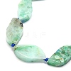Natural Chrysocolla and Lapis Lazuli Beads Strands G-G106-F01-01-3