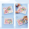 6Pcs 6 Colors ABS Plastic DIY Melty Beads Fuse Beads Tray DIY-DC0004-16-4