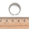 304 Stainless Steel Open Cuff Rings for Women RJEW-A079-09C-P-5