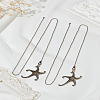 2Pcs Starfish Alloy Charms Ceiling Fan Pull Chain Extenders HJEW--LP00078-1