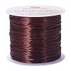 0.8mm Elastic Stretch Polyester Threads Brown Jewelry Bracelet Beading Wire Cords EW-PH0001-0.8mm-01B-2