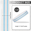 Cotton Stripe Pattern Ribbon OCOR-WH0078-550C-2