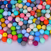 Round Silicone Focal Beads SI-JX0046A-96-4