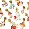 12Pcs Alloy Enamel Pendant PALLOY-FS00003-3