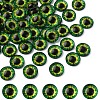 Flat Back Glass Cabochons GGLA-YW0002-10mm-02I-1