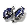 Dyed Natural Lapis Lazuli Horse Eye Pendants G-F766-01AS-05-2