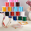 25 Rolls 12 Colors Flat Elastic Crystal String OCOR-PJ0001-010-7