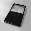 Rectangle Wooden Badge Display Cases CON-WH0085-155-2